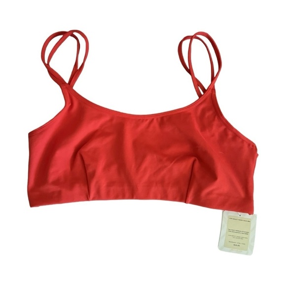 Fabletics Low Impact Cross-Back Bra-Heated Red Size Medium - Picture 3 of 6
